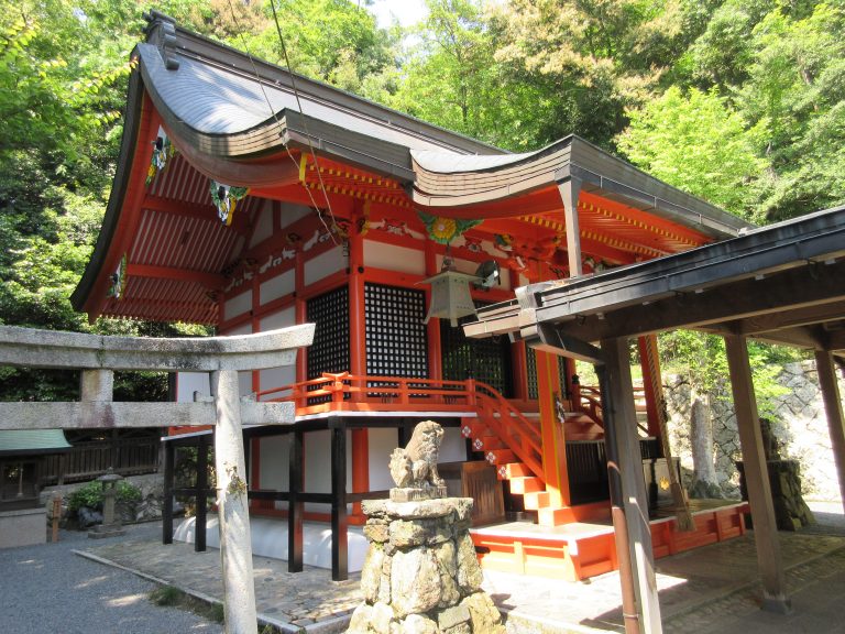 【京都】琵琶の名手・人康親王が座した琵琶石が残る「諸羽神社」の御朱印